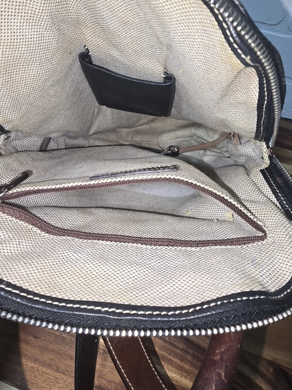 Dooney & Bourke Vintage Black Pebbled Leather Backpack